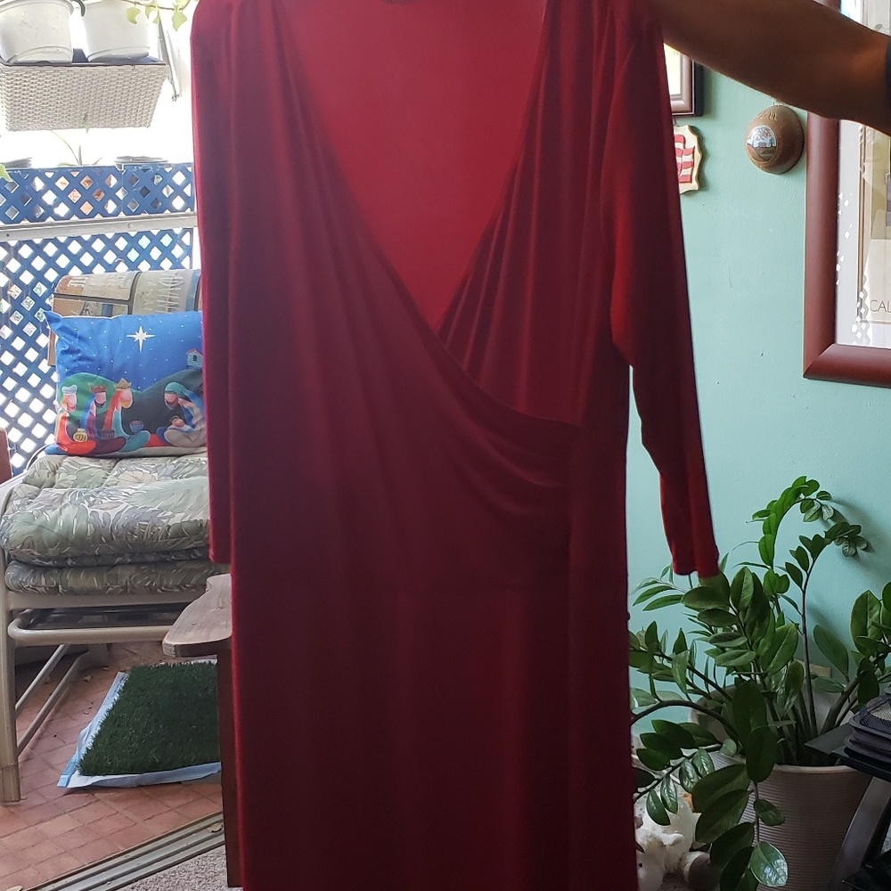 SILHOUTTES  SZ 2X CRANBERRY COLOR .